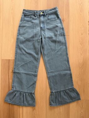 Women's Flared Hem Jeans - Slate Gray